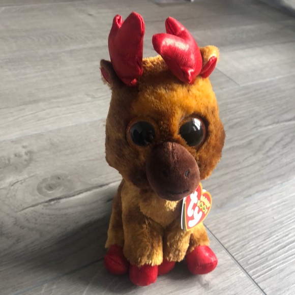 NWT Ty Beanie Boo Maple the moose 6” - Picture 1 of 4